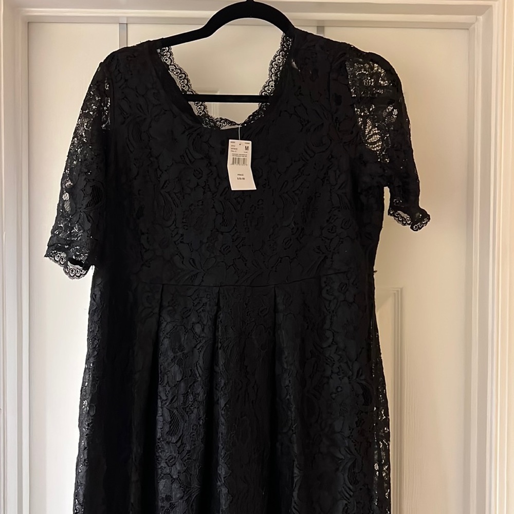 New with Tags Motherhood Maternity Black Dress Size M